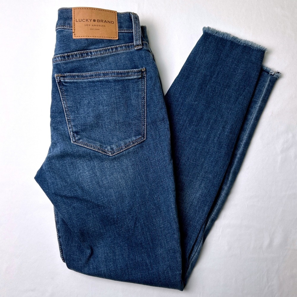 Lucky Brand Women's Skinny Jeans - Dark Blue Denim